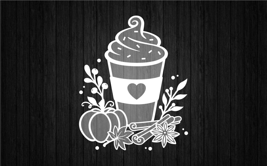 Pumpkin Spice Latte SVG PNG for Cricut and Silhouette, Pumpkin File Cut ...