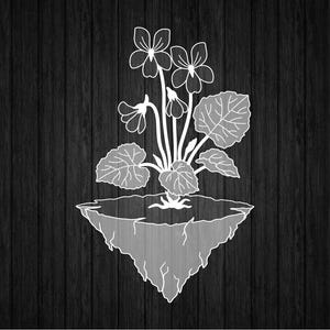 Spring Violets SVG PNG for Silhouette and Cricut, Wild Violets Svg, Spring Flowers Svg, Violets File Cut Svg