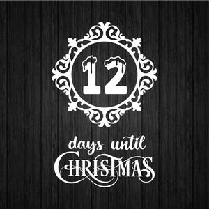 Days Until Christmas SVG PNG for Cricut and Silhouette, Christmas Numbers Svg, Christmas Days Svg, Advent Calendar Svg, Christmas Advent Svg