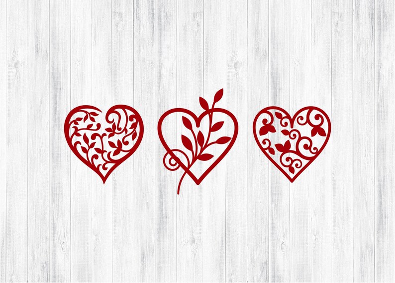 Valentine's Day Heart Bundle SVG PNG for Cricut and Silhouette , Hearts Template Svg, Hearts Clipart Svg, Hearts Stencil Svg, Hearts Set Svg image 8
