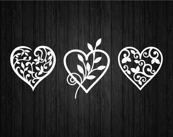 Valentine's Day Heart Bundle SVG PNG for Cricut and Silhouette , Hearts Template Svg, Hearts Clipart Svg, Hearts Stencil Svg, Hearts Set Svg