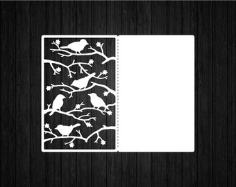 Birds on Branches SVG PNG for Cricut and Silhouette, Birds Template Svg, Birds Clipart, Wedding Birds Svg, Birds Branch Svg, Birds Tree Svg