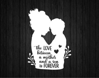 Mother and Son SVG PNG for Cricut and Silhouette, Mother's Day Template Svg, Mother's Day T-shirt Svg, Mother's Day Clipart Svg
