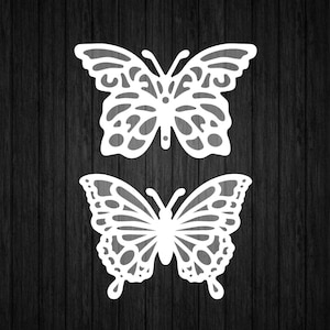 Butterflies Bundle SVG PNG for Cricut and Silhouette, Butterfly Template Svg, Butterfly Cricut Svg, Butterfly Silhouette, Butterfly Clipart