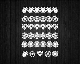 Stencil Borders SVG PNG for Cricut and Silhouette, Stencil Svg, Borders Svg, Seamless Svg, Stencil Seamless Svg, Stencil Pattern Svg