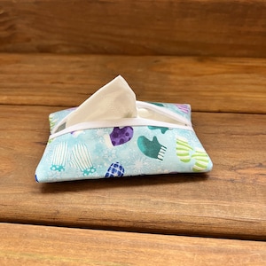 Fabric Tissue Holder | Facial Tissue Holder | Pocket Tissue Holder | Mini Tissue Pouch | Travel tissue holder | Pocket Tissue Cover