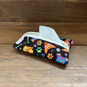Dog Fabric Tissue Holder | Facial Tissue Holder | Pocket Tissue Holder | Mini Tissue Pouch | Travel tissue holder | Pocket Tissue Cover