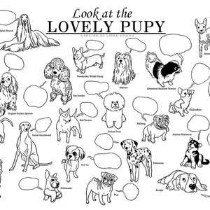 coloring paper,portrait,pet,wallpaper,dog illustration,Giant coloring in poster-dog