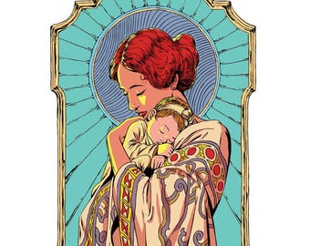 Pacchetto di illustrazioni da colorare "Mamma e Bambino" con 10 illustrazioni (download digitale) "Colorazione prenatale"
