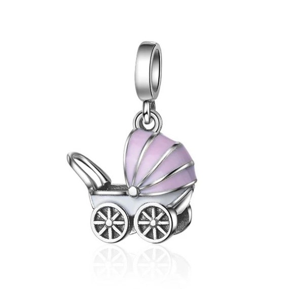 Baby Charm Pink Blue Stroller Charm - Etsy México