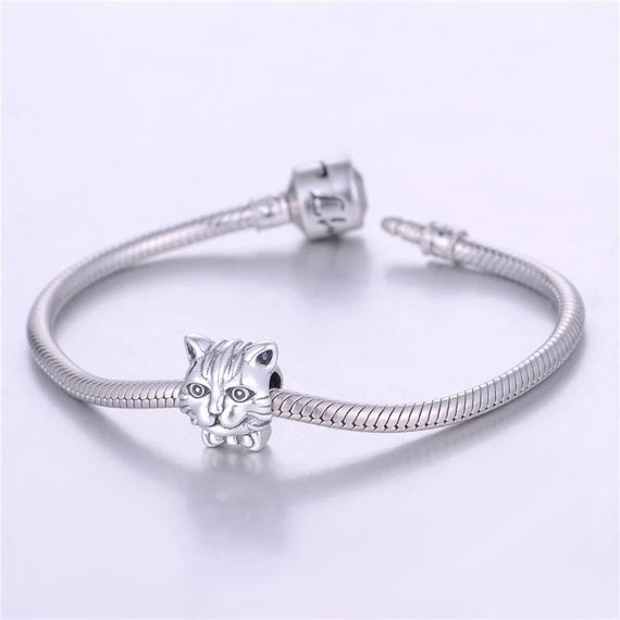 Cute Bowtie Cat Charm Fits Pandora 