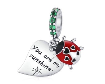 You Are My Sunshine Ladybug Charm 