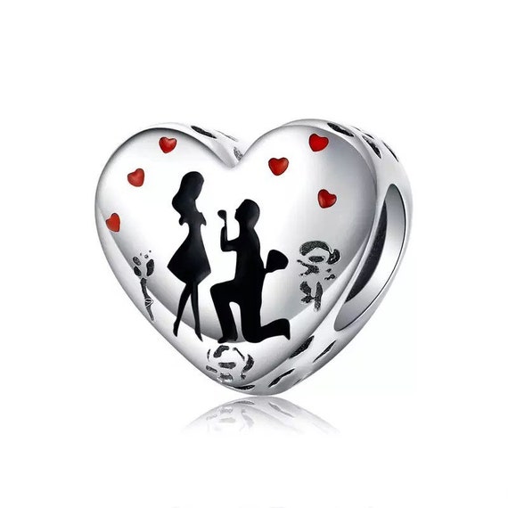 Will You Marry Me Love Charm Fit For Pandora and European | Etsy Will You Marry Me Love Charm Fit For Pandora and European | Etsy