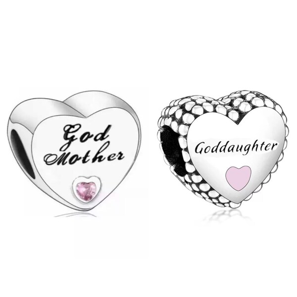 Pandora Charms Goddaughter Etsy UK