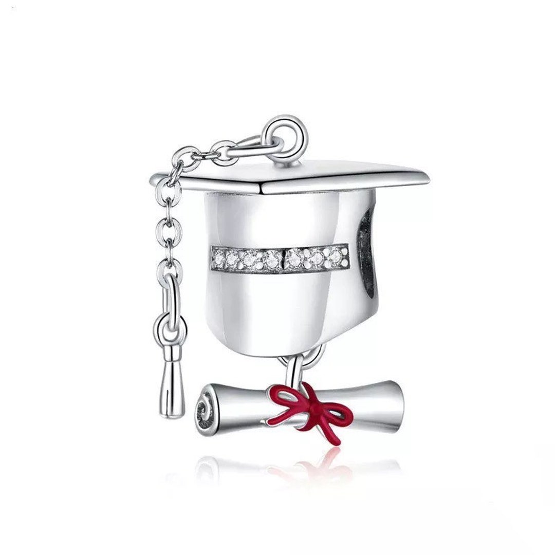 Graduation Pandora Fit Charm Etsy