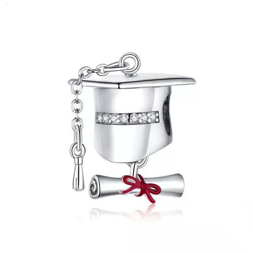 Graduation Pandora Fit Charm Etsy