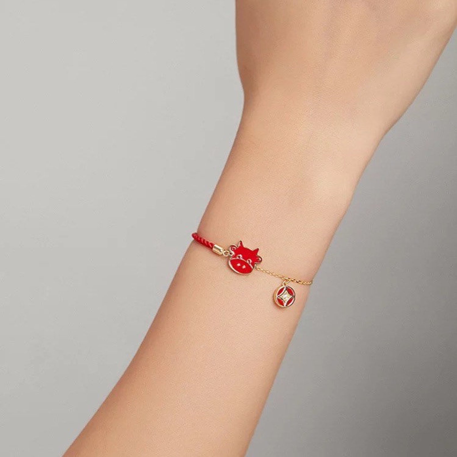 Lucky Lunar Year Bracelet Chinese New Year Jewelry Zodiac Etsy