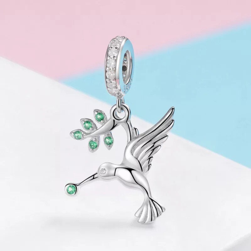 Hummingbird Pandora Fit Charm - Etsy 