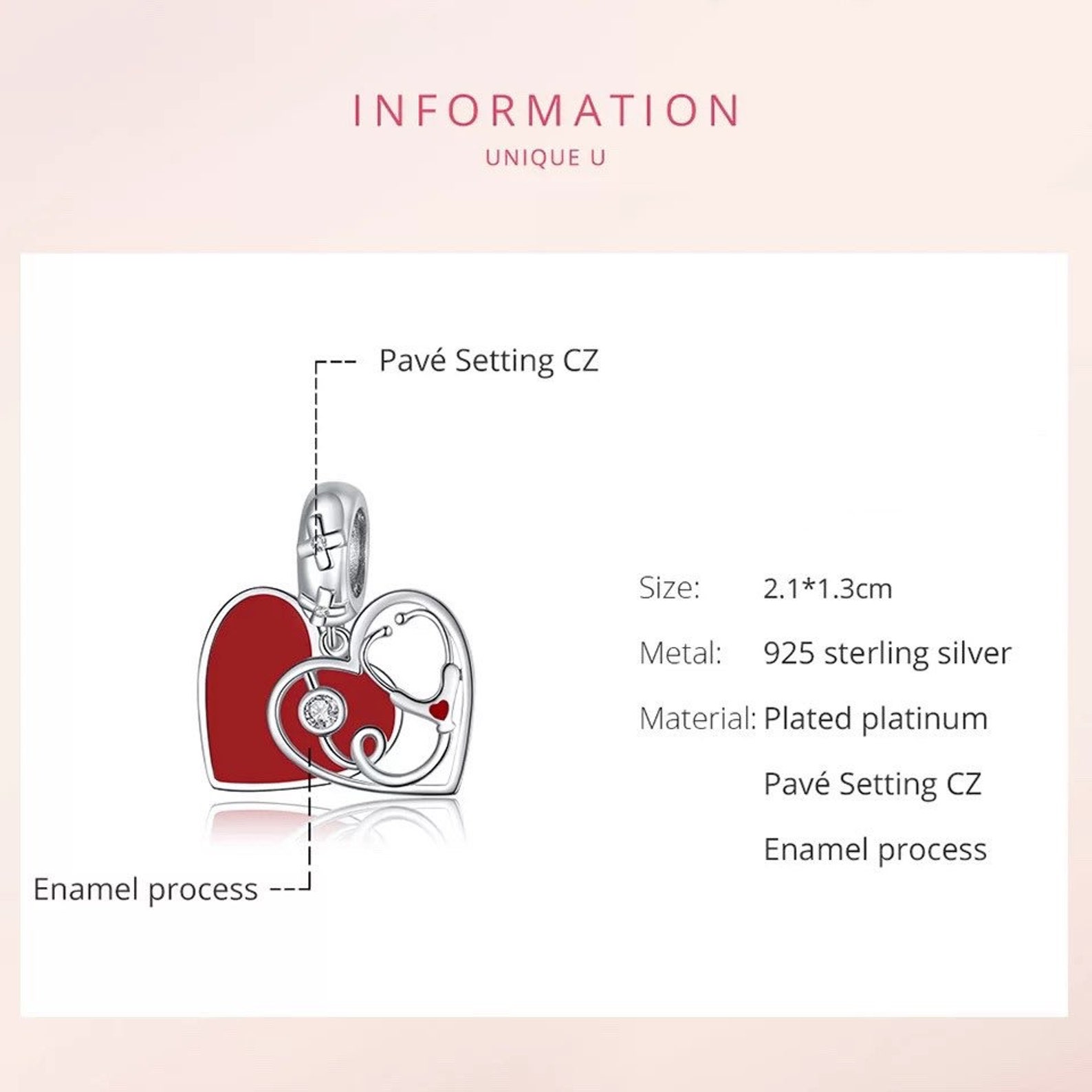 Stethoscope Pandora Fit Charmnurse Charmdoctor Etsy