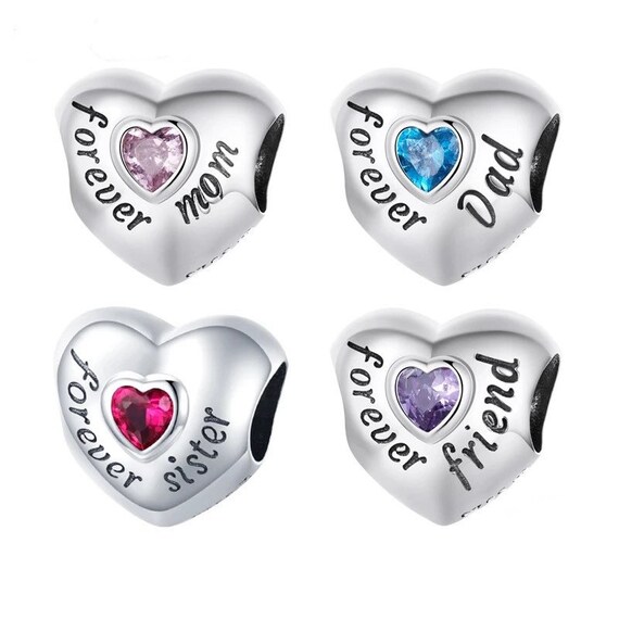 Forever Mom-dad-sister-friend Charms 