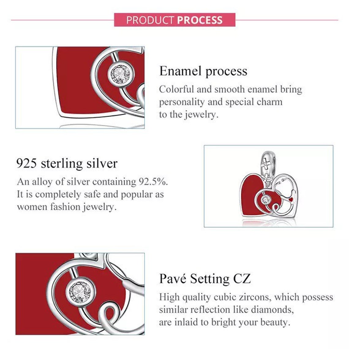 Stethoscope Pandora Fit Charmnurse Charmdoctor Etsy