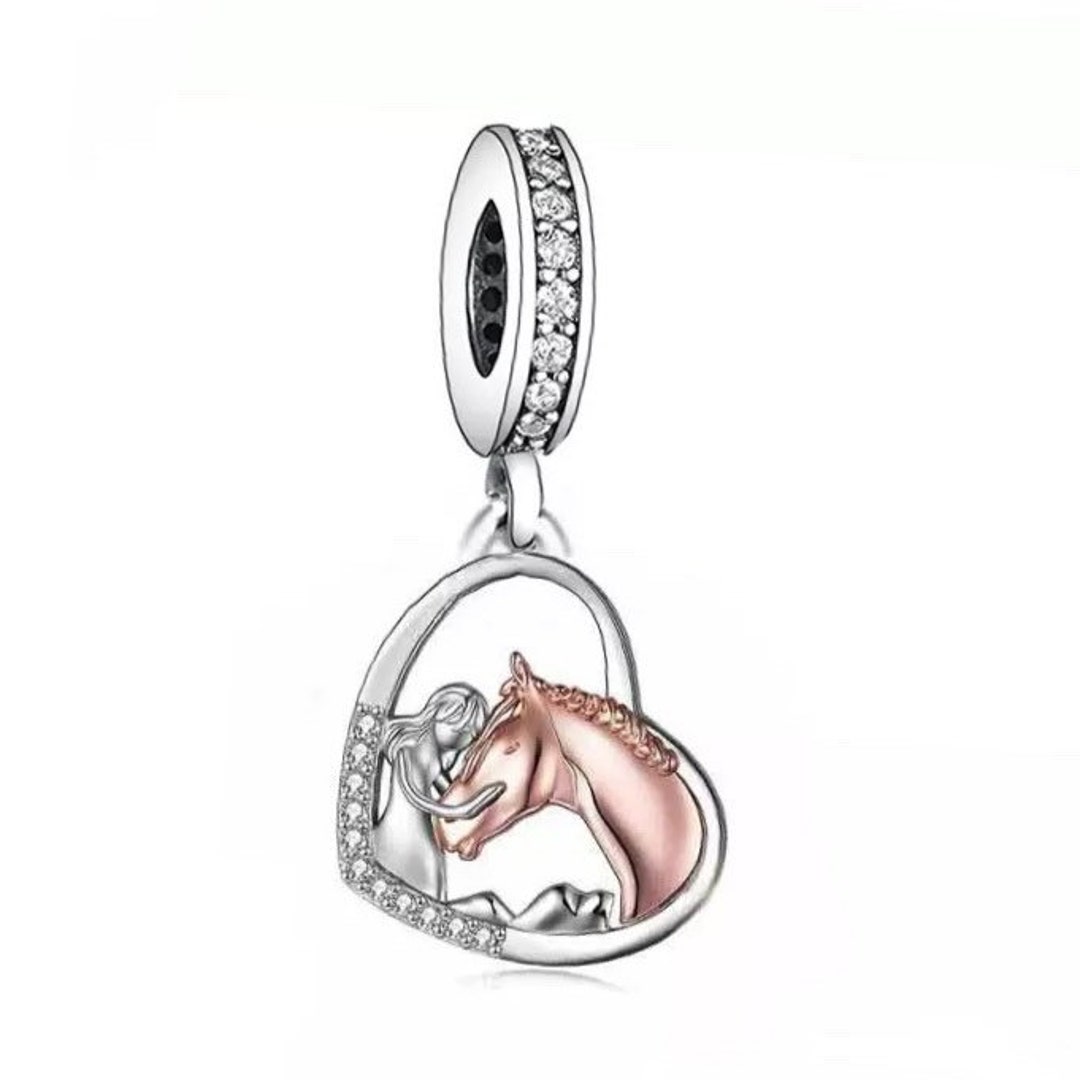 Love for Horses Pandora Fit Charm 925 Sterling Silver Horse Etsy