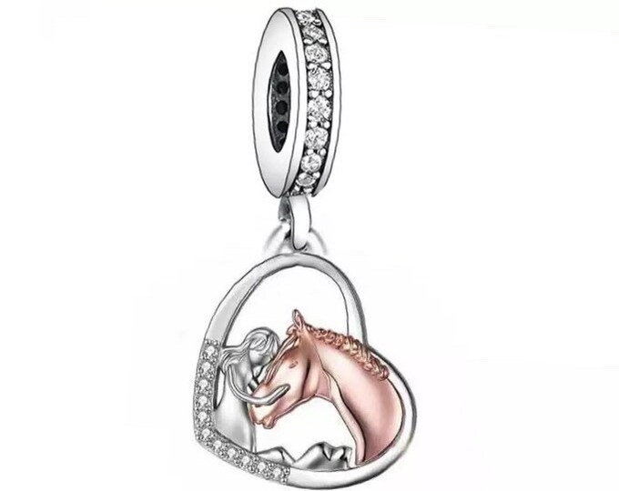 Love for Horses Pandora Fit Charm 925 Sterling Silver Horse Etsy