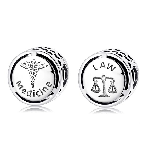 Lawmedicine Pandora Fit Charms Lawyer Charm Doctor Charm Etsy