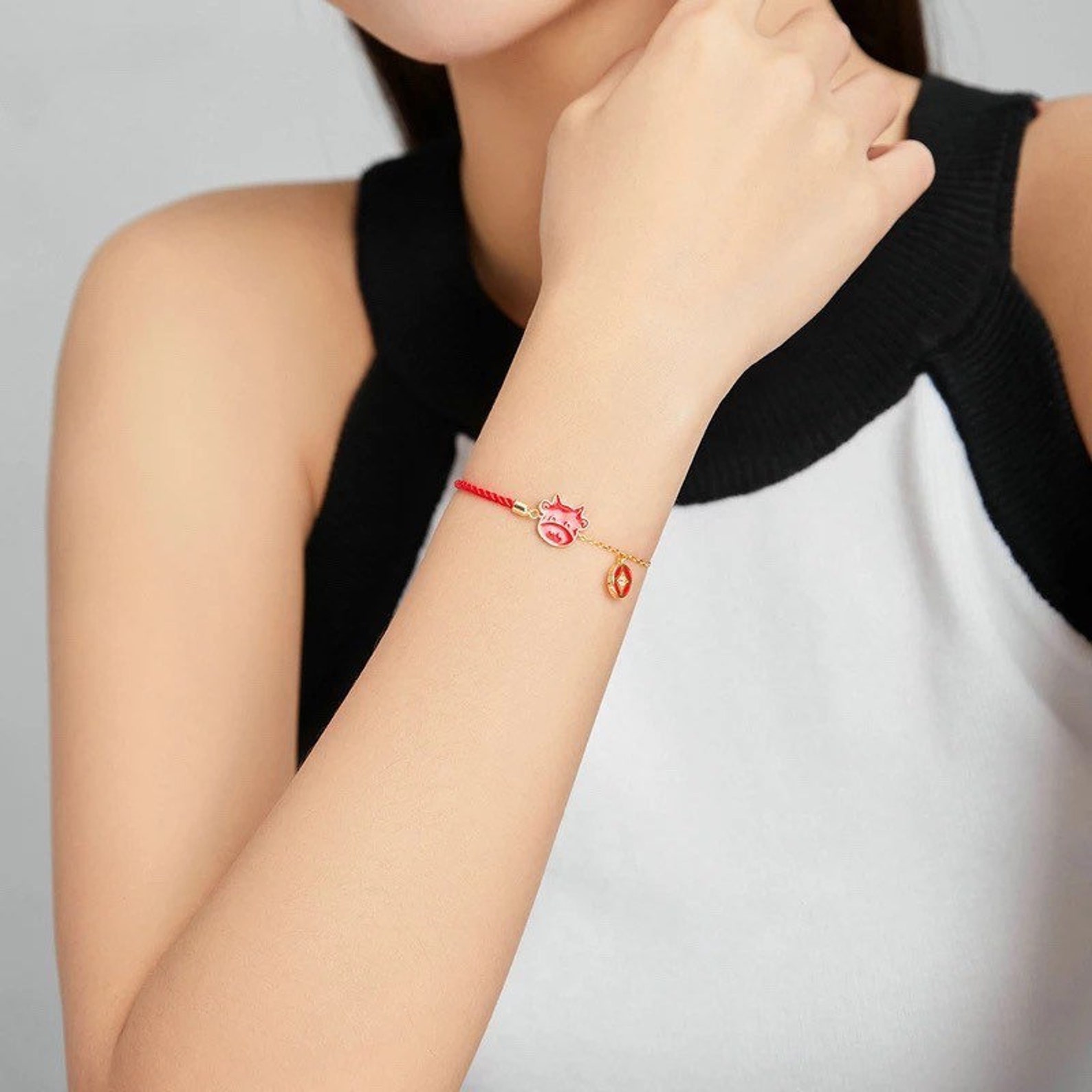 Lucky Lunar Year Bracelet Chinese New Year Jewelry Zodiac Etsy