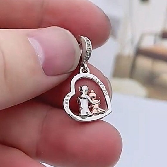 Pulseras de Pandora Charm de tía y sobrina plata - Etsy España