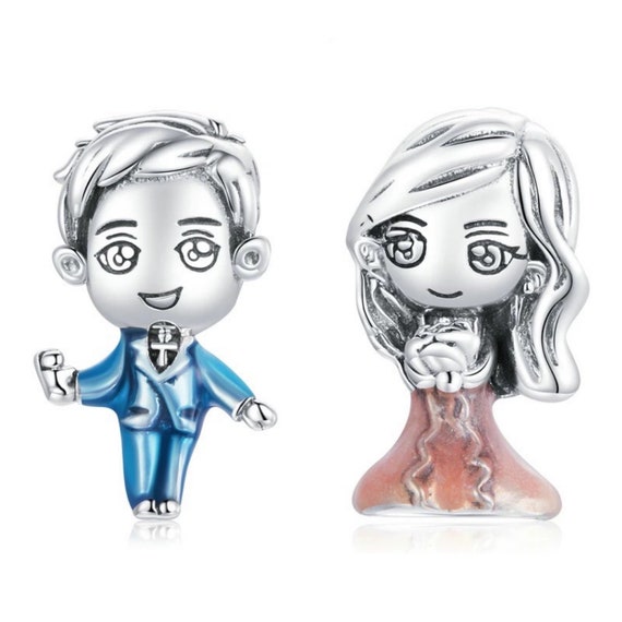 Novio de boda Pandora Fit Charms Amuleto de boda de Etsy