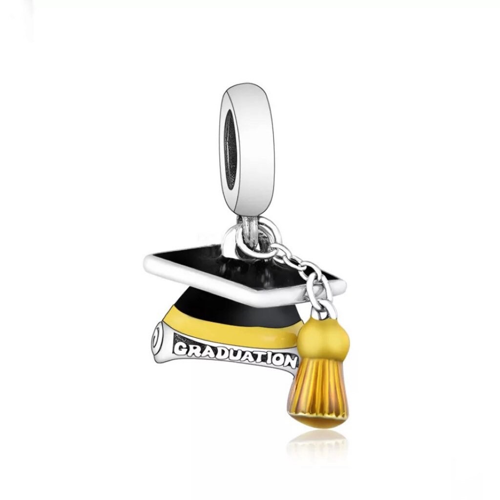 Cap Bracelet Charm Fits Pandora 925 