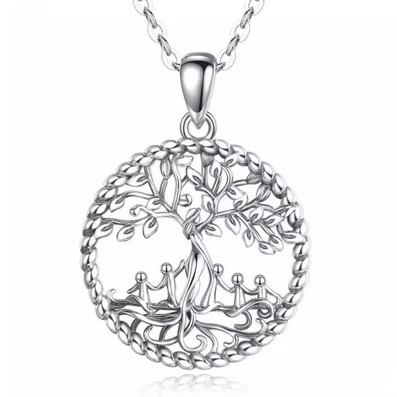Life Necklace 925 Sterling Silver Tree 