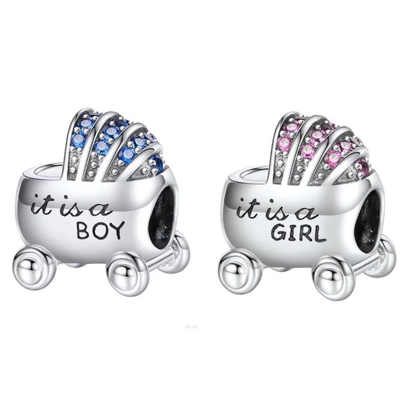 Baby Carriage Charm-its A Girl Gift-its A Boy -