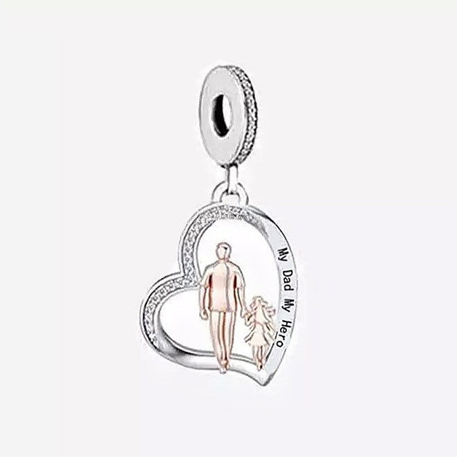 Father Charm Fits Pandora Bracelets - Etsy España