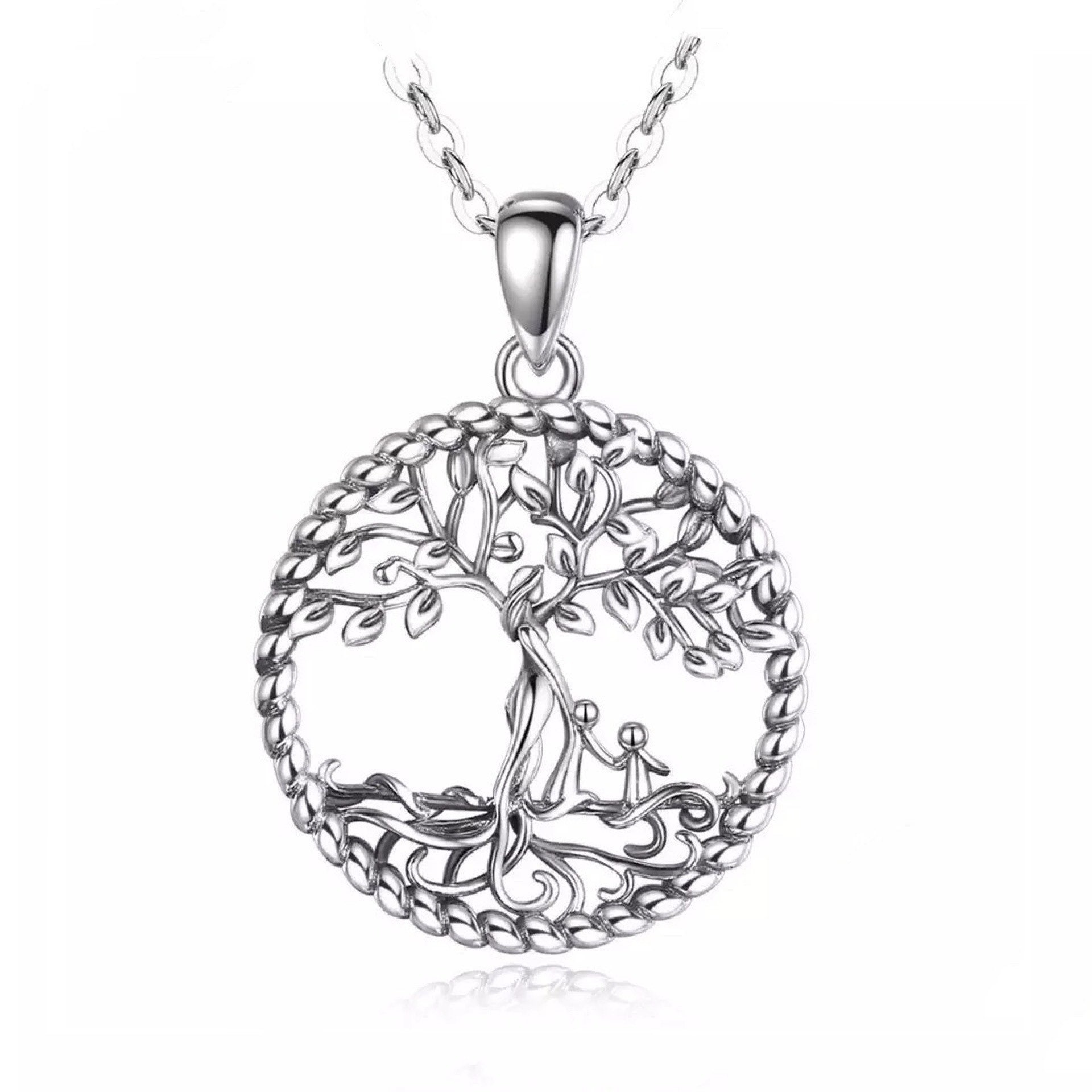 Life Necklace 925 Sterling Silver Tree 