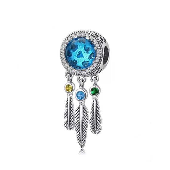 Exquisite Crystal Blue Dream Catcher 