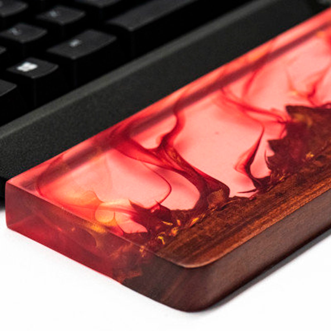 Keyboard Wrist Rest Resin Wrist Rest Wood Wrist Rest Resin Etsy