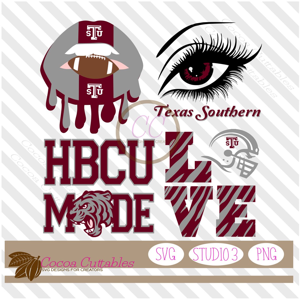 Texas Southern University svg Bundle TSU svg TSU Alumna Etsy