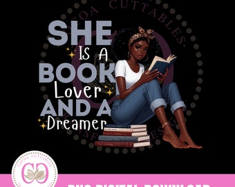 Mujer negra amante de los libros (Png), Es una amante de los libros y una soñadora, Clipart de amante de los libros (Png), Clipart de niña leyendo un libro, Mujer negra amante de los libros (Png)