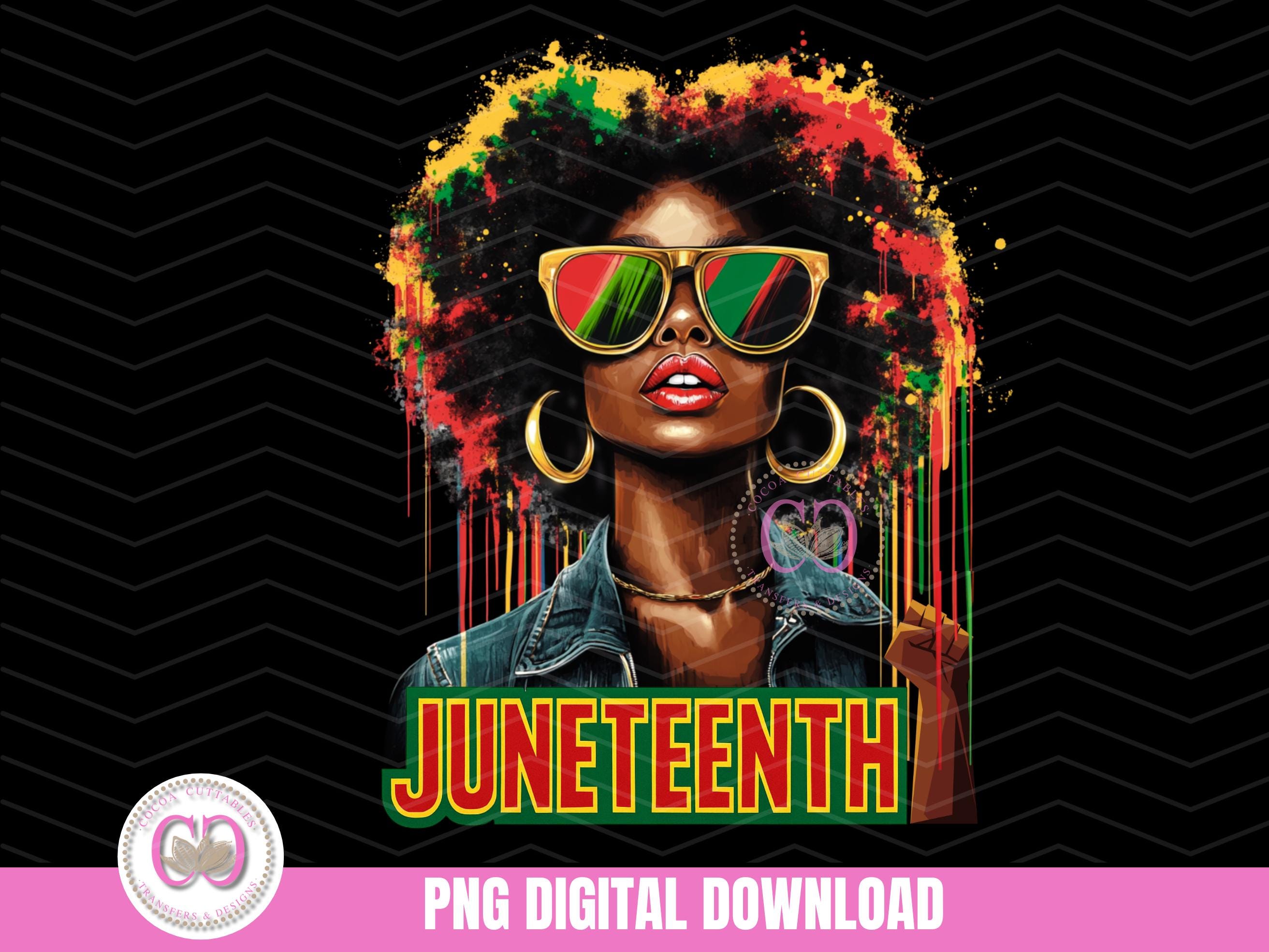 Juneteenth Afro Woman PNG, Abstract Hair Splash, Free-ish Design ...