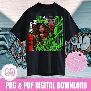 Black History 365, Black History Every Month, Eu sou Black 365 PNG e arquivo PDF, camiseta Black Pride History, Black Excellence PNG