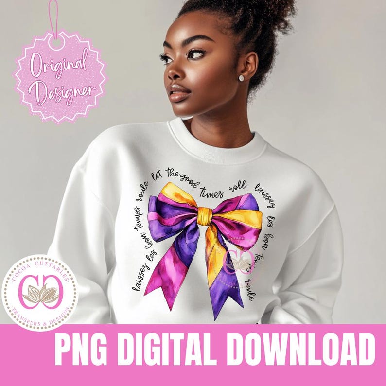 Mardi Gras Coquette PNG, Laissez Les Bon Temps Roule (digital Download ...