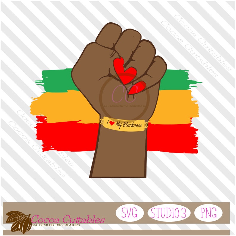 Download Raised Fist SVG Black Lives Matter SVG Black Woman svg Cut | Etsy