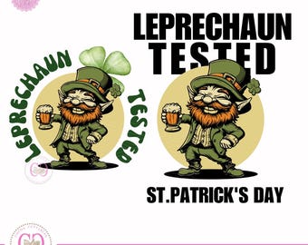 Leprechaun Tested St. Patrick's Day PNG Bundle, Lucky Mama Sublimation Design