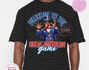 Great American Game Football PNG, Superbowl Design (Digital Download)