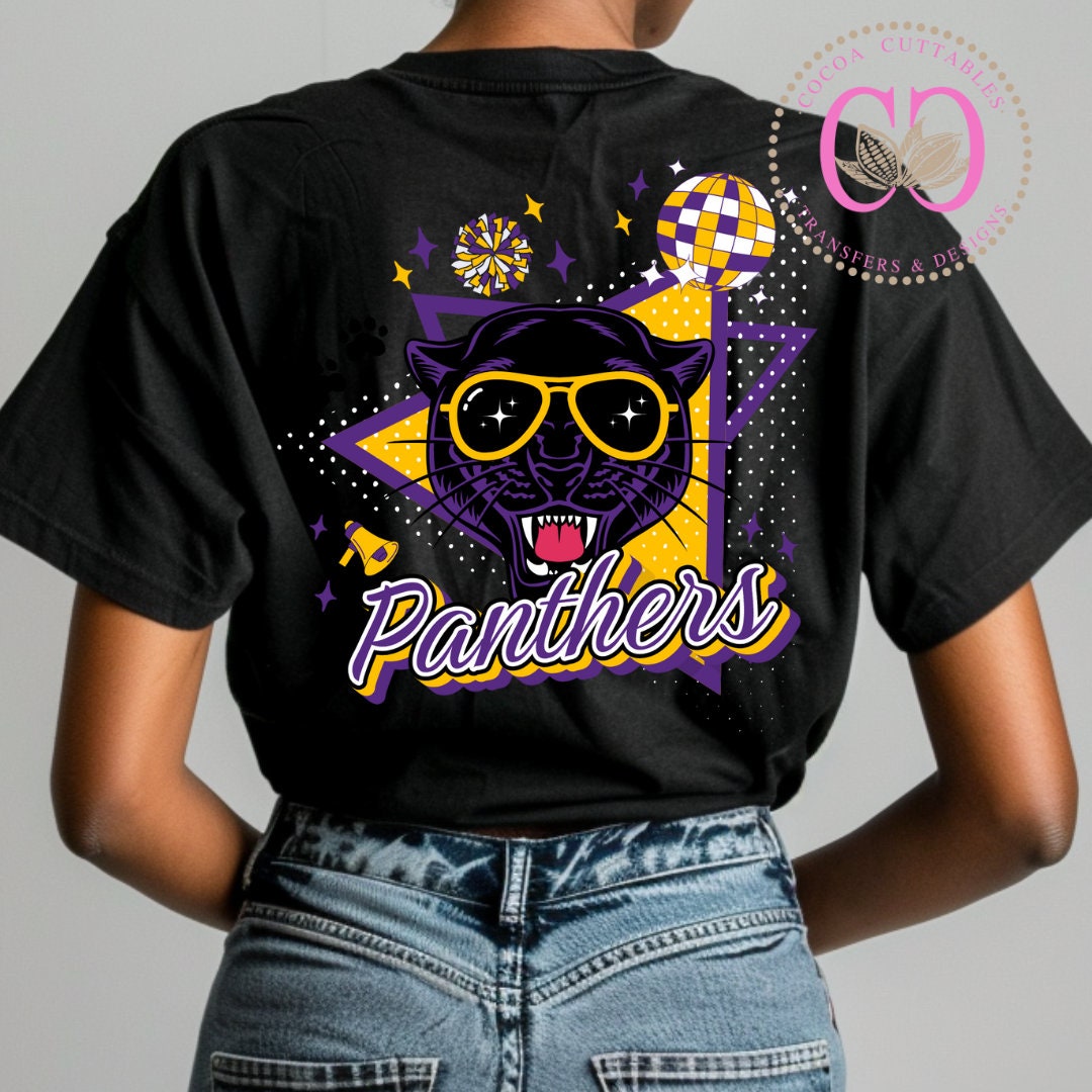 Retro Panthers Mascot PNG Bundle, T-shirt Designs (digital File) - Etsy