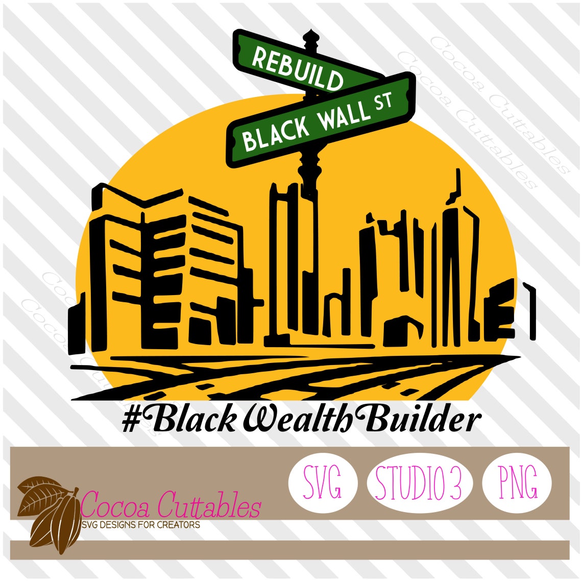 Black Wall Street SVG Rebuild Black Wall Street SVG Black Etsy