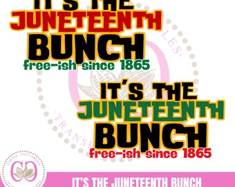 Juneteenth Bunch PNG Bundle, 1865 Typography (Digital PNG File)