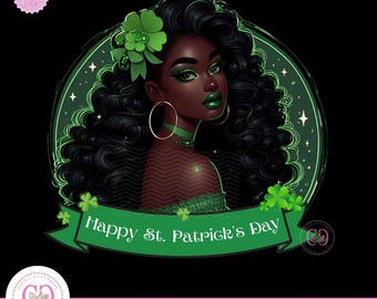 Lucky Mama St. Patrick's Day PNG, Shamrocks Sublimation (Digital Download)